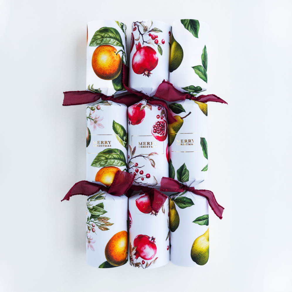 Holly & Ivy Christmas crackers - Large Fruit - Set van 6