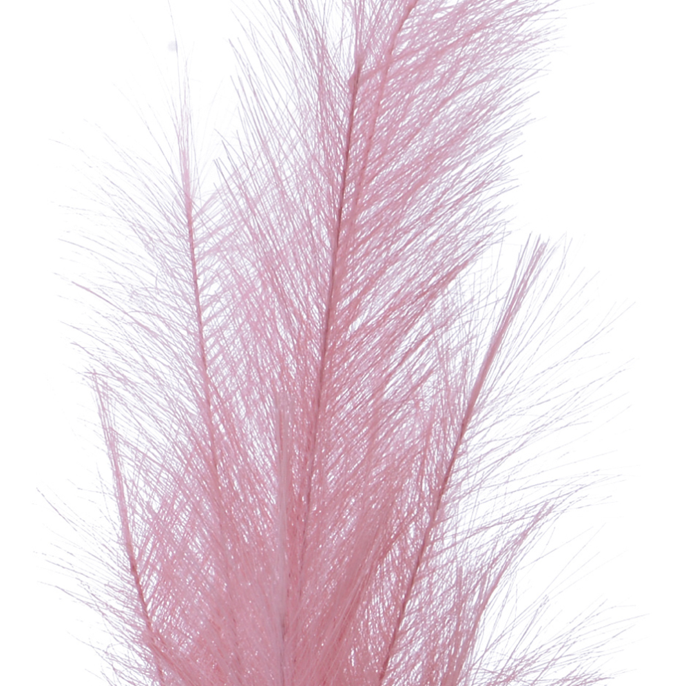 Pluim steker - Nylon veren - Fluweel roze