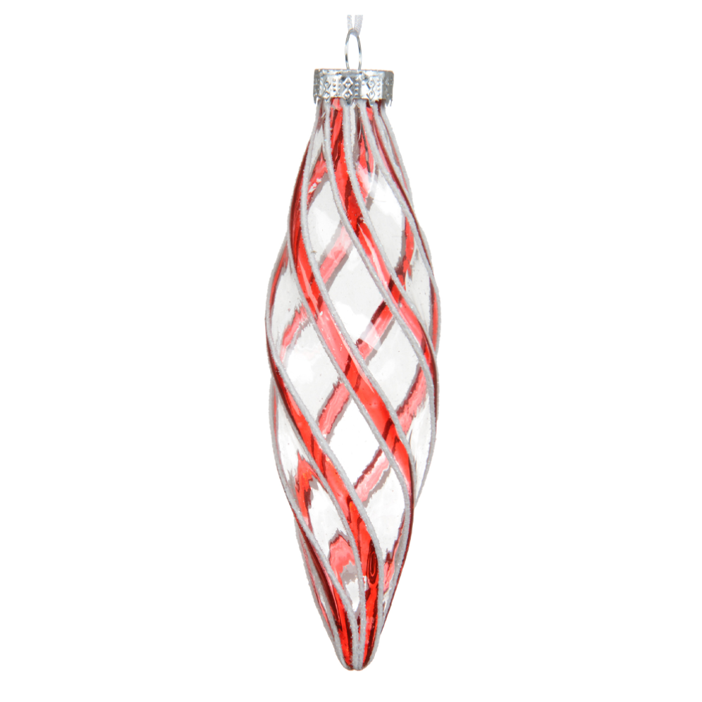Decoris kerstpegel - Met swirl - 12cm