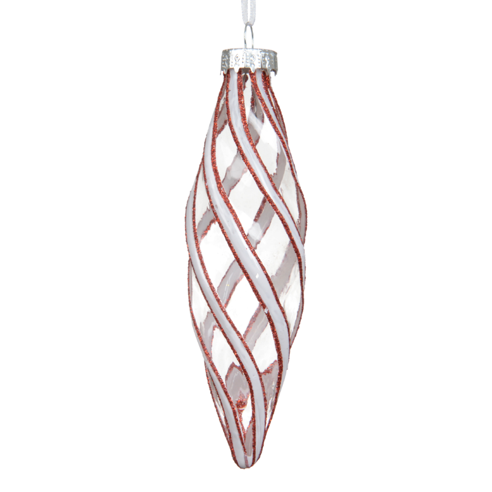 Decoris kerstpegel - Met swirl - 12cm