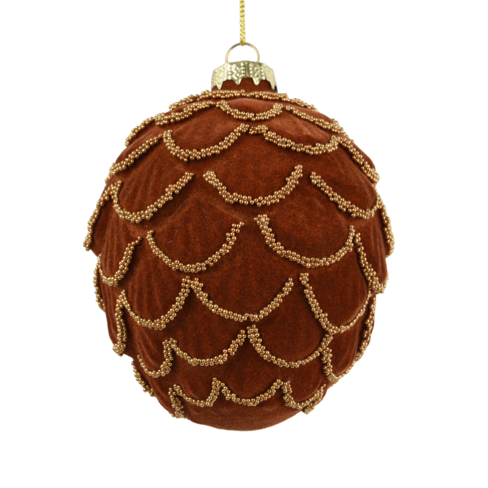 Decoris kerstornament - Dennenappel
