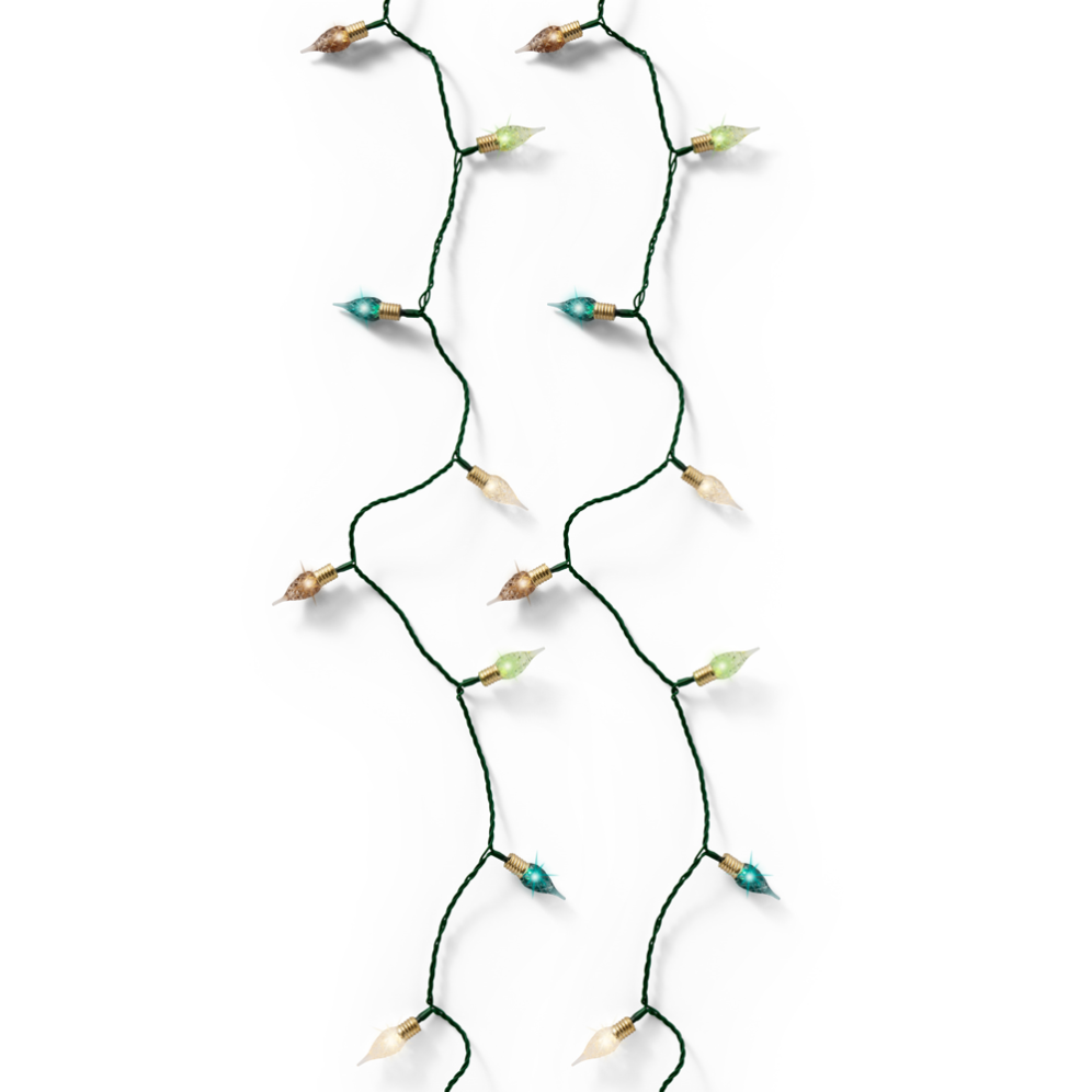 Lumineo vintage LED kerstverlichting - 180 lampjes - Multicolor