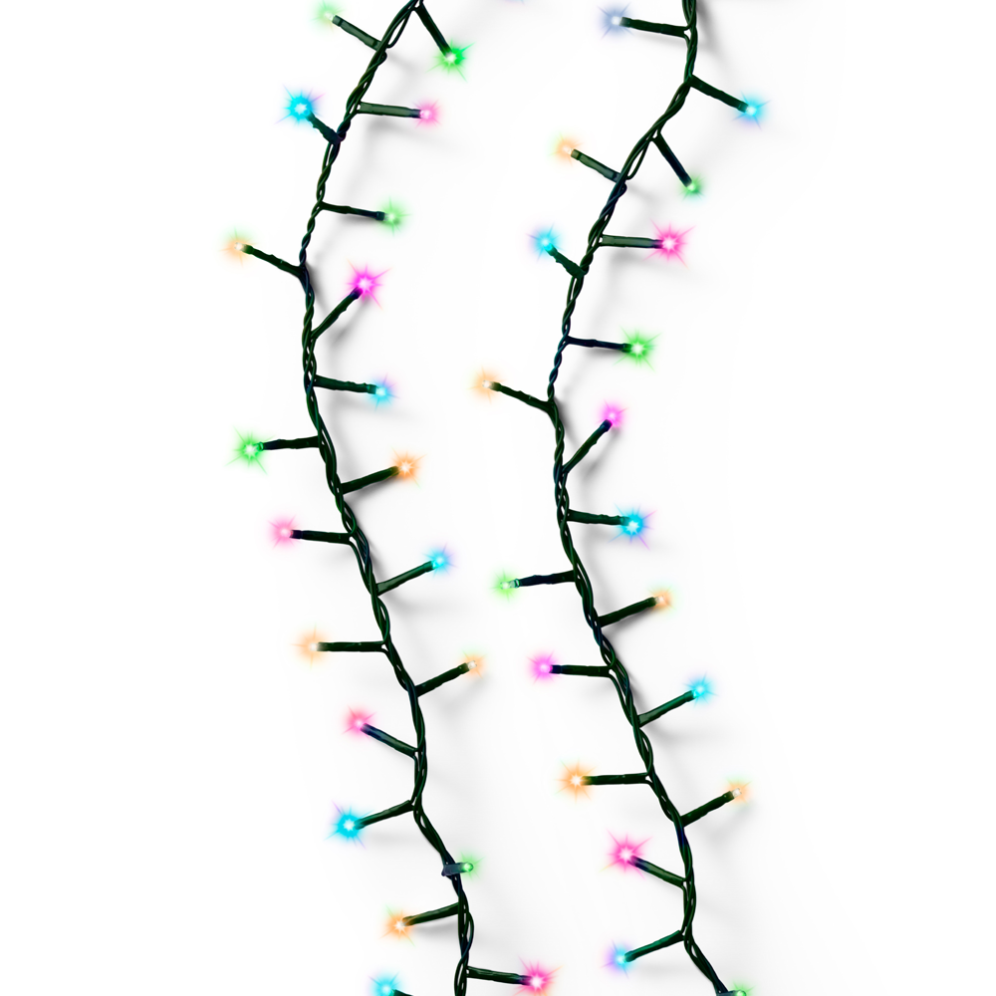 Lumineo LED compact kerstverlichting - 1500 lampjes - Multicolor - Twinkel