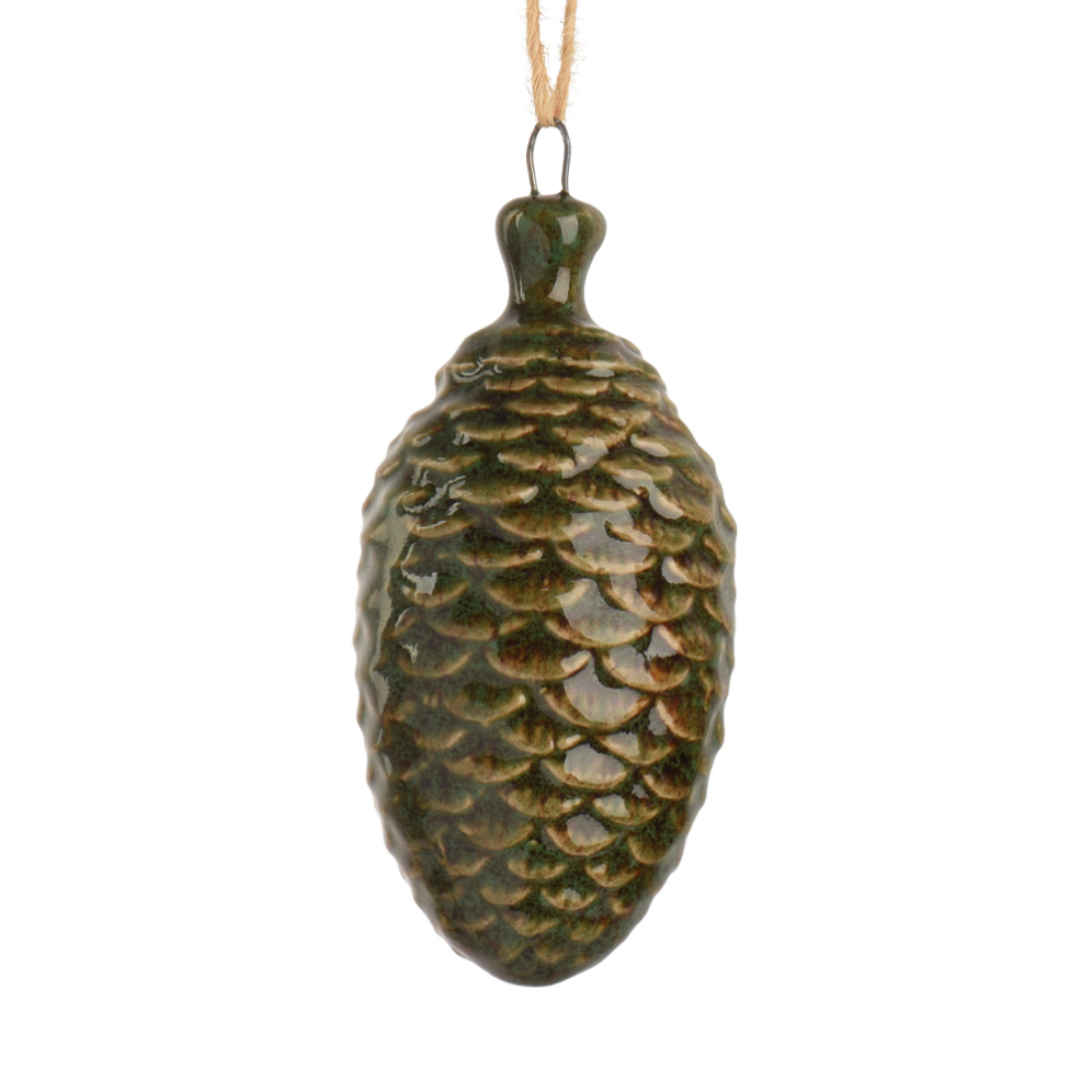 Decoris kerstornament - Dennenappel
