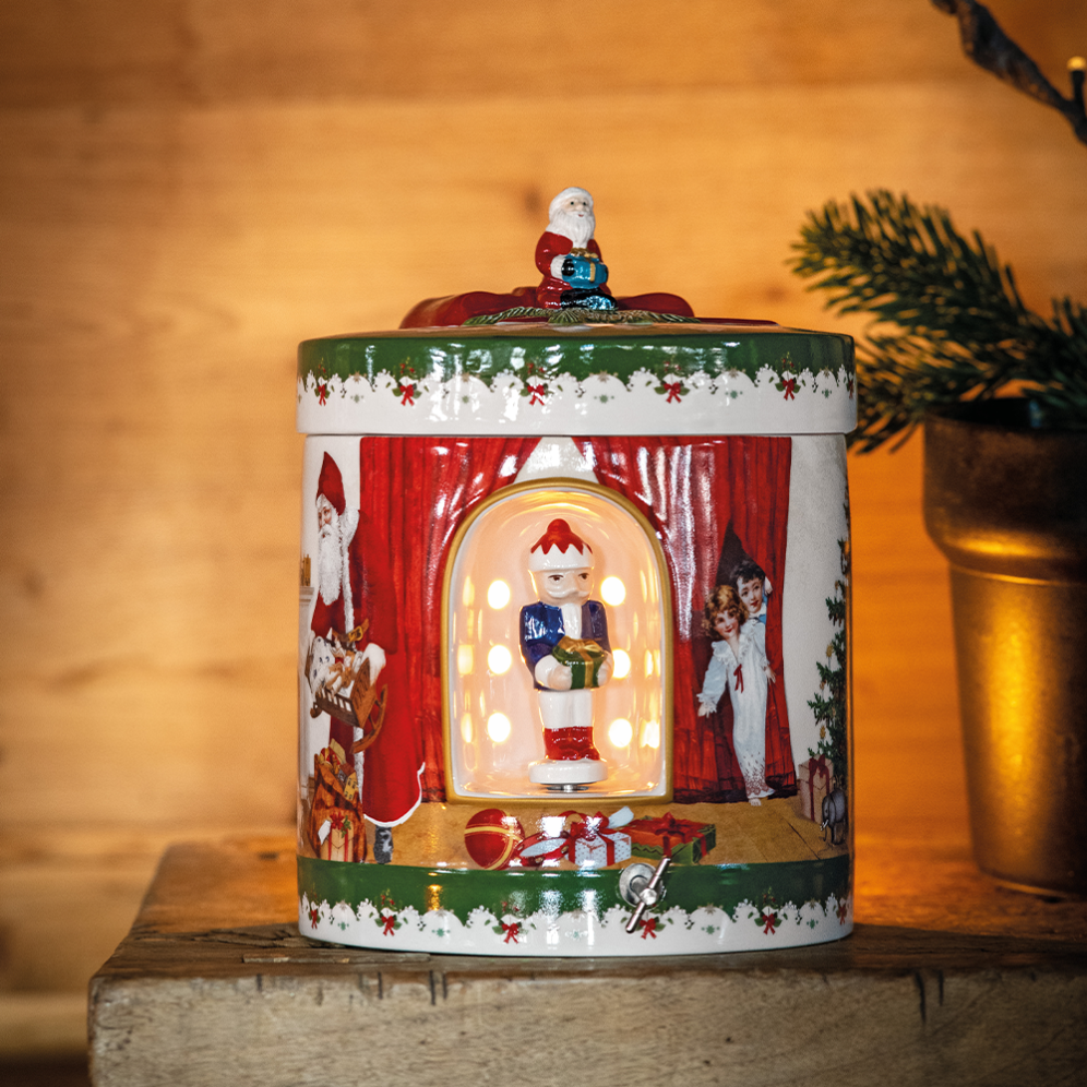 Villeroy & Boch muziekdoos - Giftbox - Santa brings Gifts