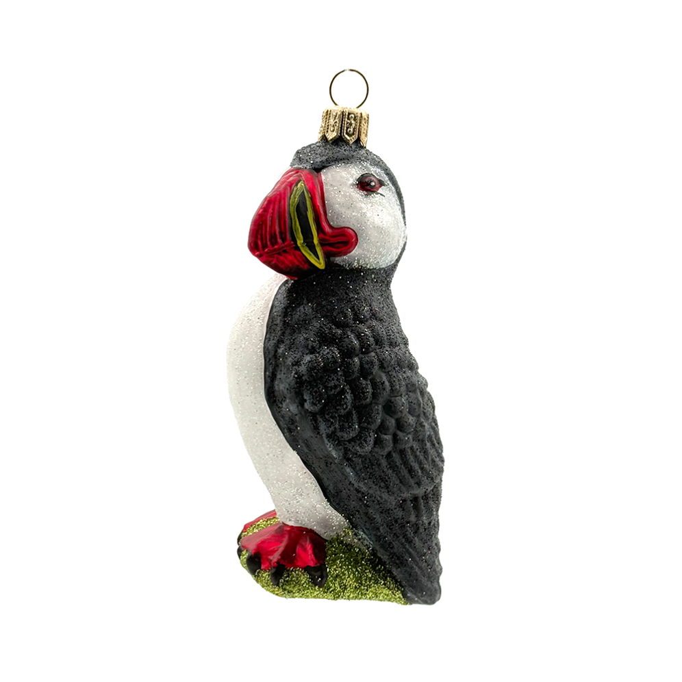 Glinster kerstornament - Papegaaiduiker