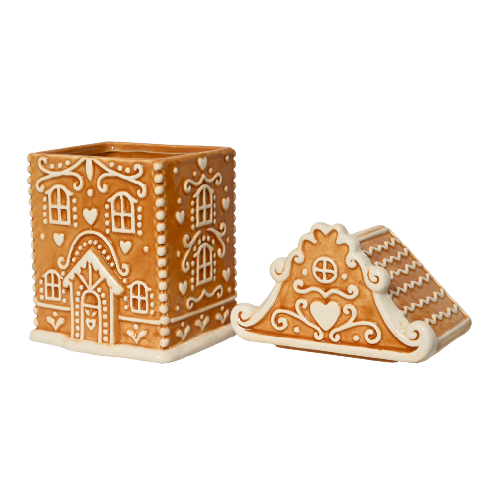 Decoris voorraadpot - Gingerbread huis