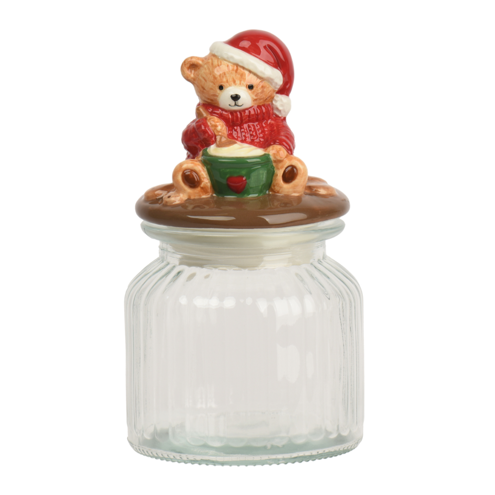 Decoris voorraadpot - Met beer