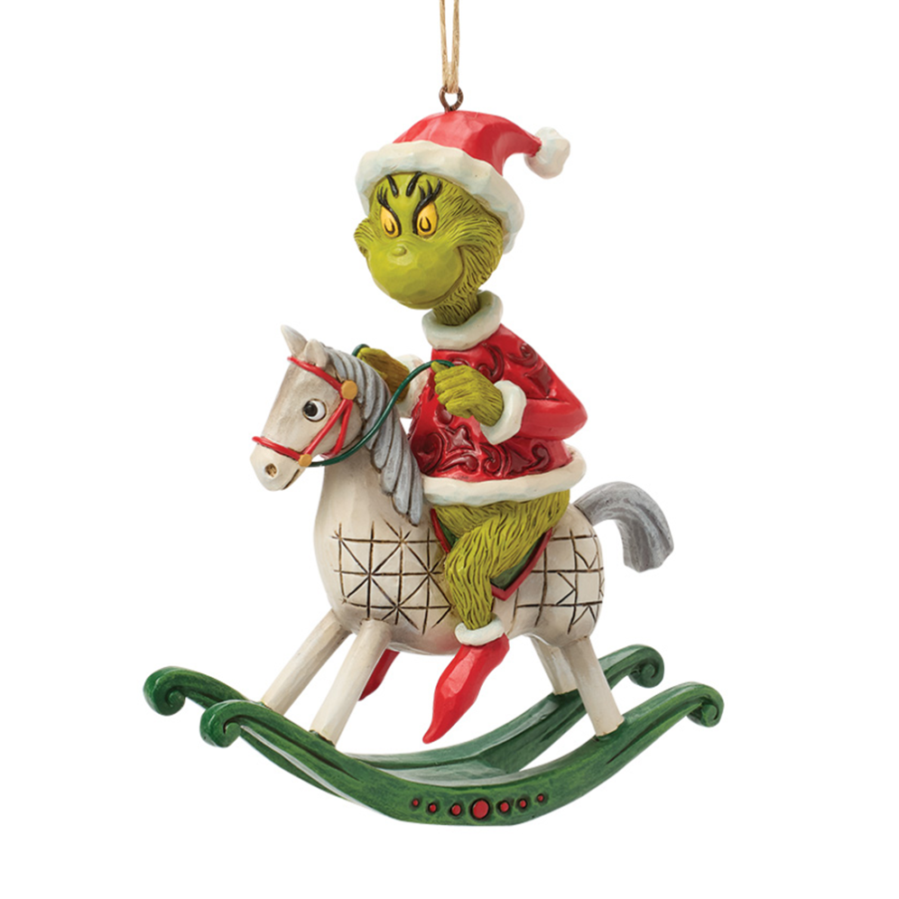 The Grinch kerstornament - Met hobbelpaard