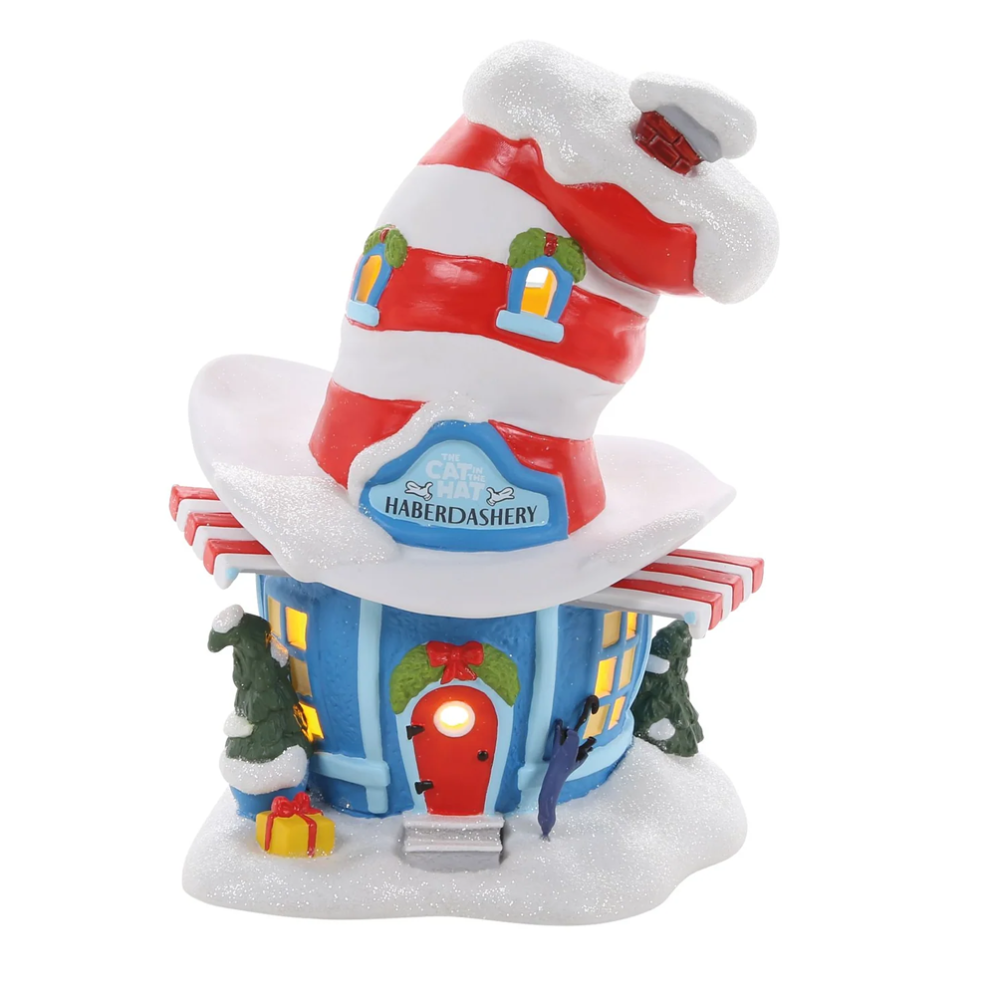 The Grinch Village kerstbeeld - Cat in the hat Herberdashery
