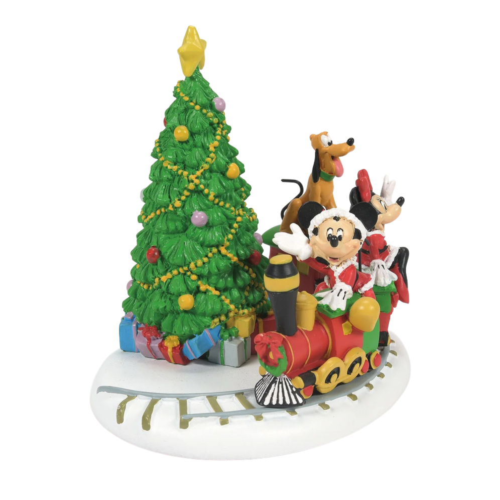 Disney Village kerstdorp figuur - Mickey's Holiday Express