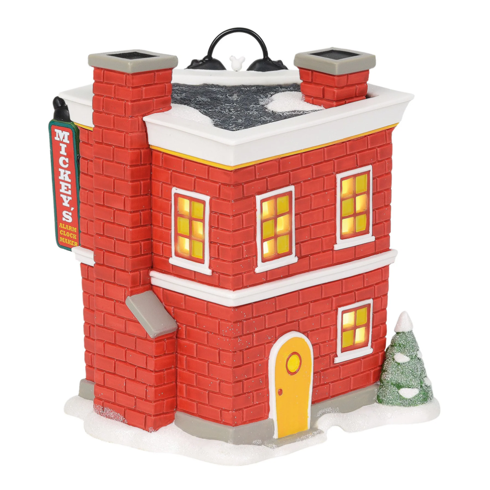 Disney Village kersthuis - Mickey's Alarm Clock Shop