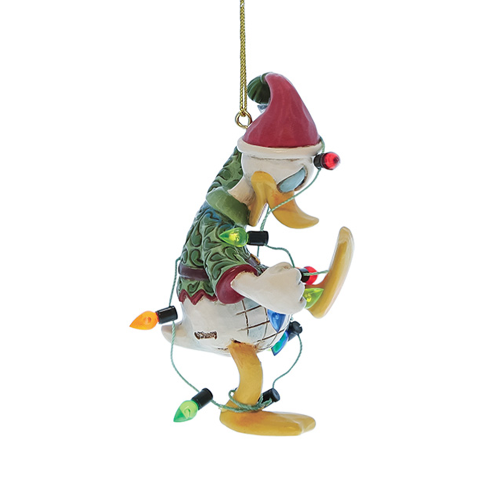 Disney kerstornament - Donald Duck met kerstlichtjes