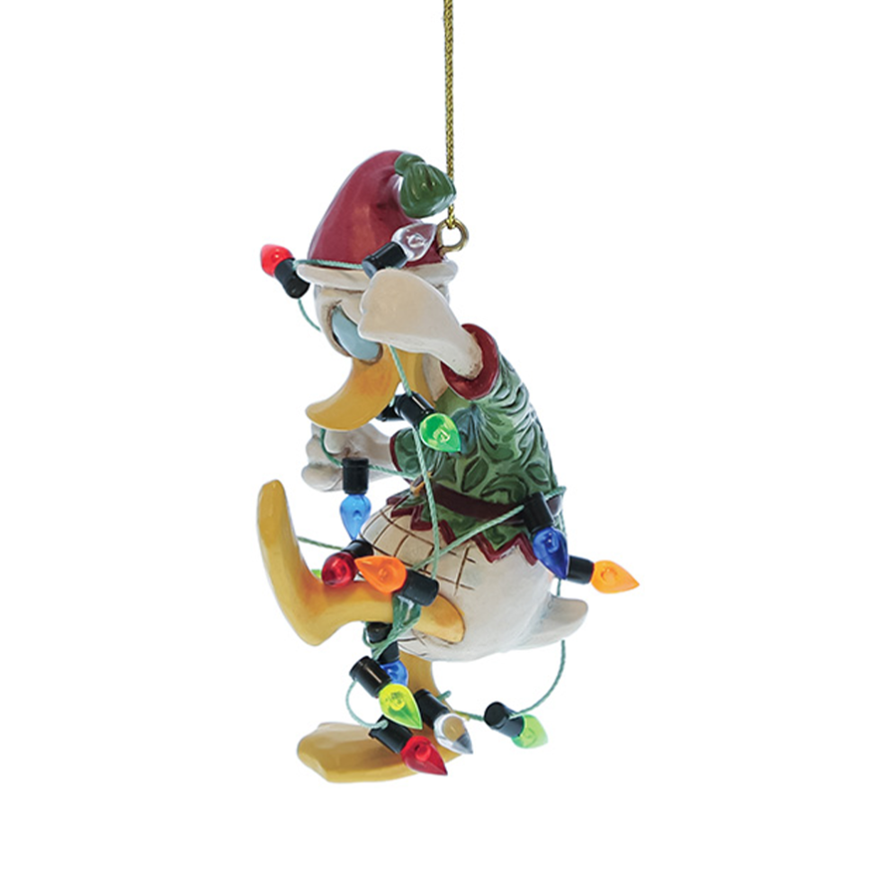 Disney kerstornament - Donald Duck met kerstlichtjes