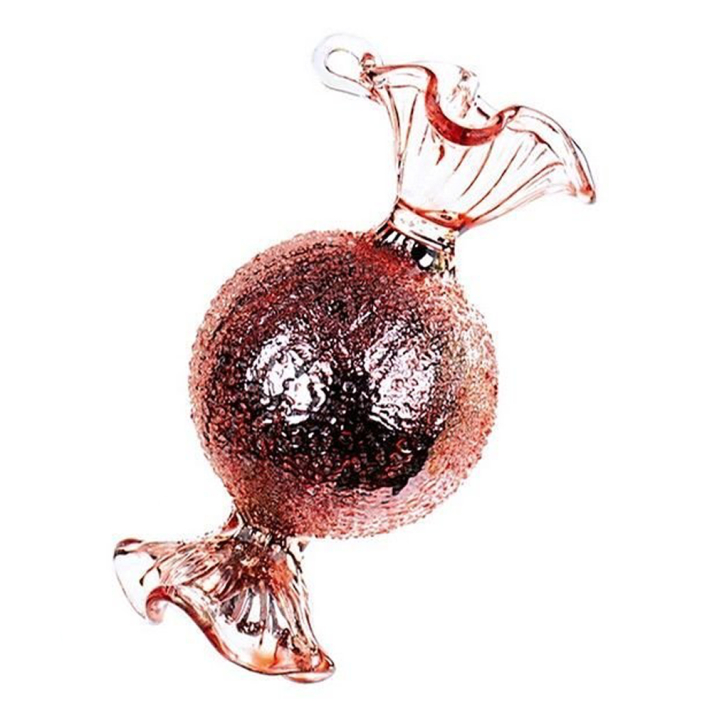 Goodwill glazen kerstornament - Snoepwikkel - Roze