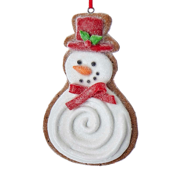 Kurt Adler kerstornament - Gingerbread sneeuwpop