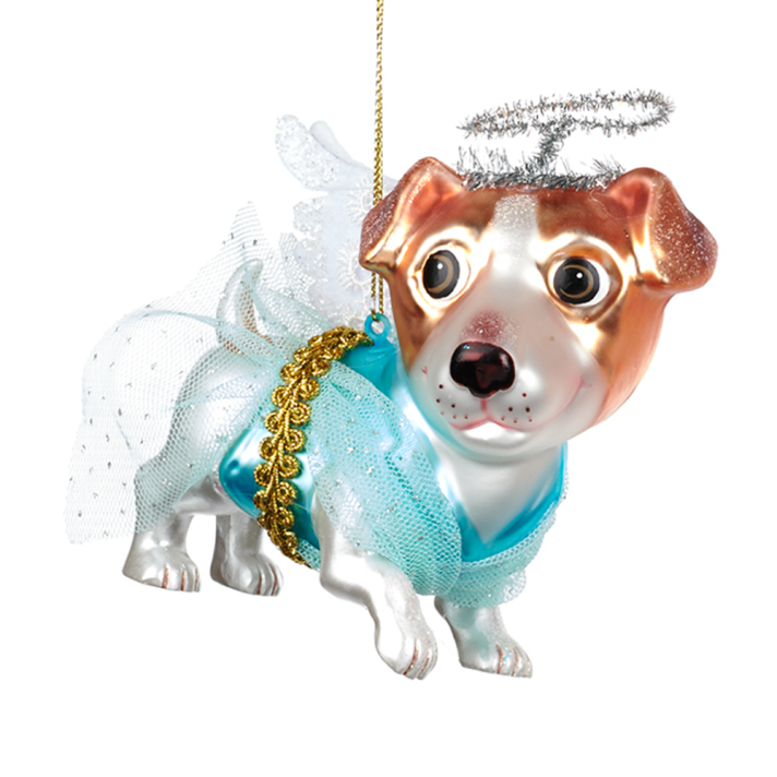 Goodwill kerstornament - Jack Russell als engel