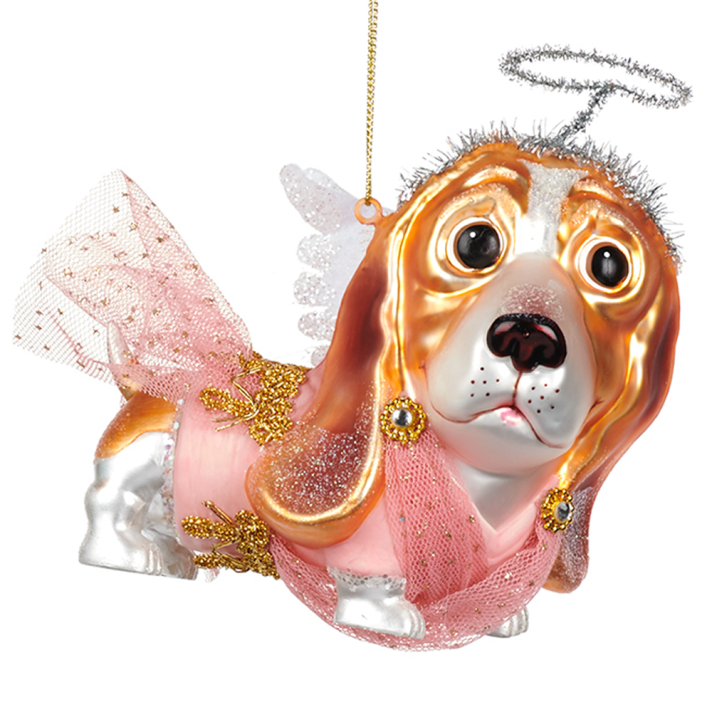 Goodwill kerstornament - Hond als engel