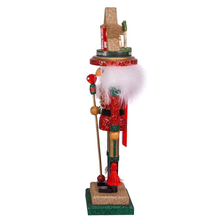 Kurt Adler Hollywood Notenkraker - Met advent hoed - 45cm