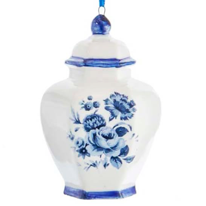 Kurt Adler kerstornament - Vaas - Delfts Blauw