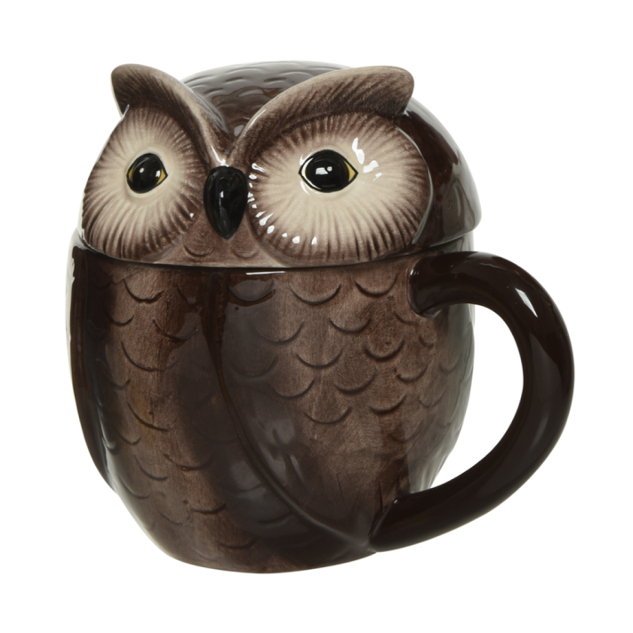 Decoris kerstmok - Uil - Met deksel