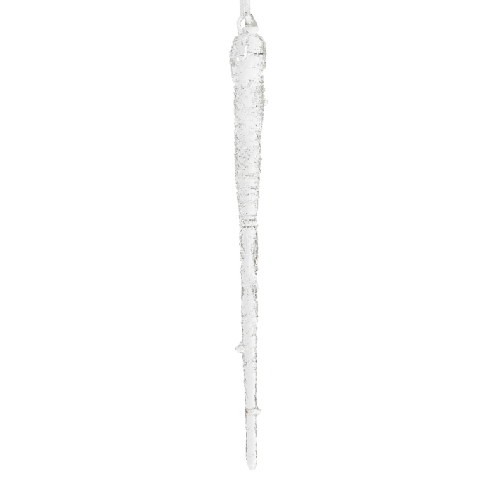 Decoris kerstornament - IJspegel - Met frost