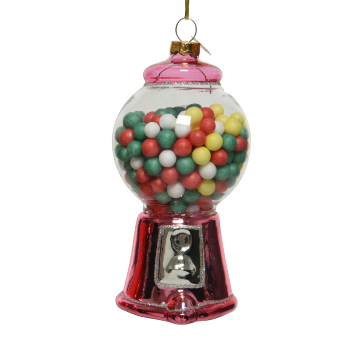 Decoris kerstornament - Kauwgomballen automaat