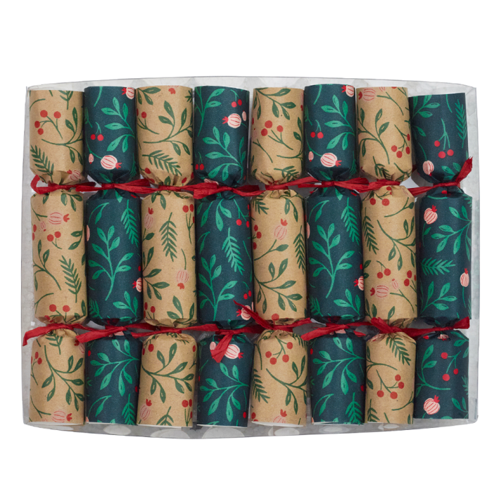 Christmas cracker - Natural Foliage - Set van 8