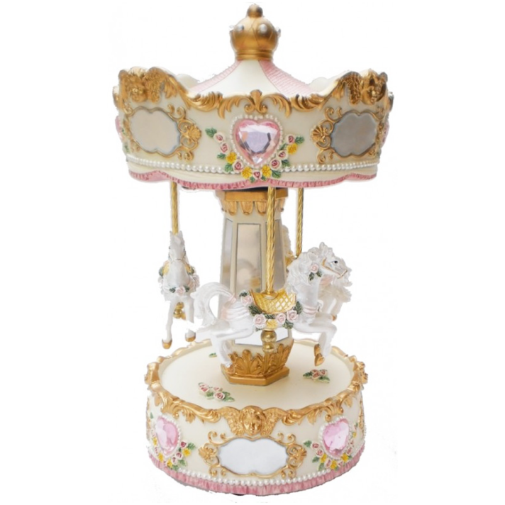 Muziekdoos - Carrousel met paarden