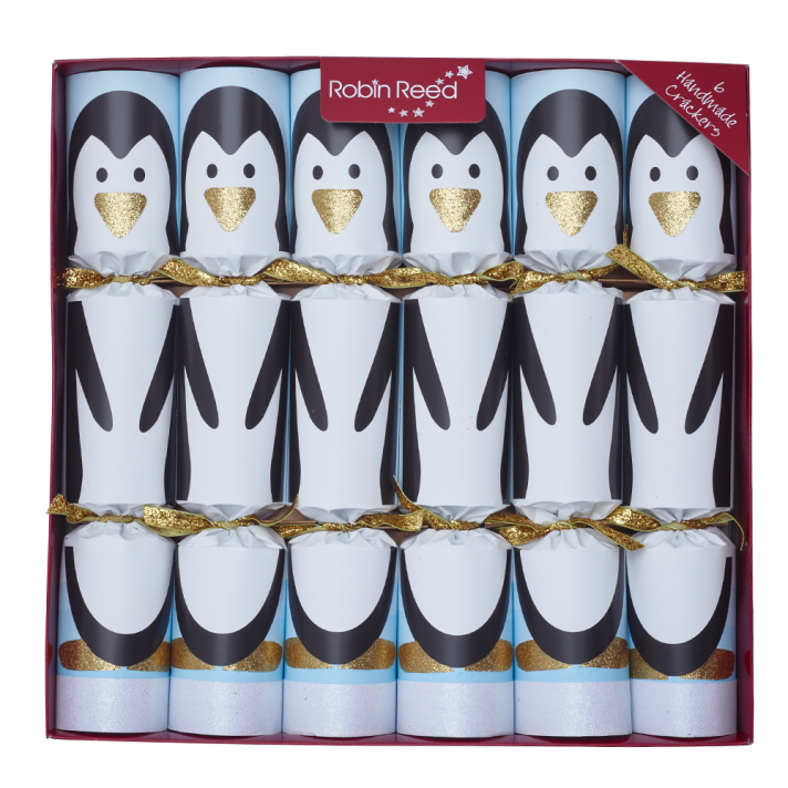 Christmas cracker - Racing pinguin - Set van 6