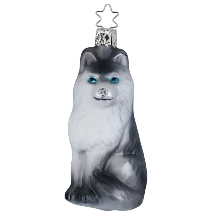 Inge Glas kerstornament - Husky