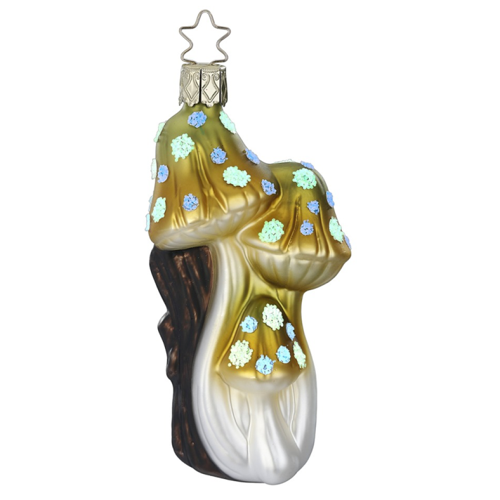 Inge Glas kerstornament - Paddenstoel