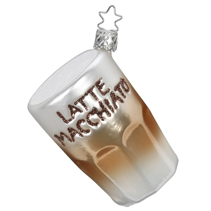 Inge Glas kerstornament - Latte macchiato