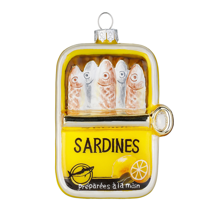 Holly & Jolly kerstornament - Sardines in blik