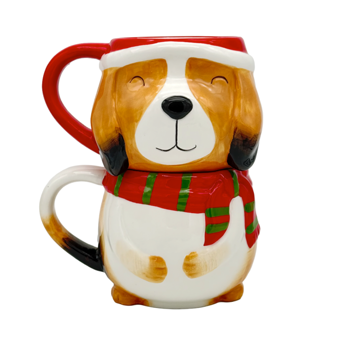 EDG kerstmokken - Hond - Set van 2