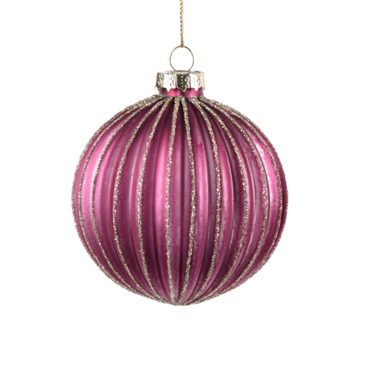 Goodwill kerstbal - Met ribbels - 8cm