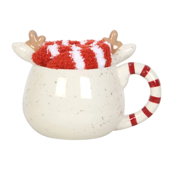 Something Different kerstmok - Rendier - Met sokken