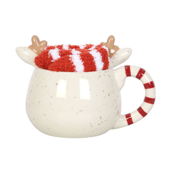 Something Different kerstmok - Rendier - Met sokken