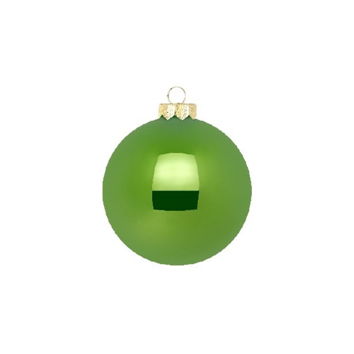 Inge Glas glazen kerstballen - Set van 30 - Blauw en groen - 6cm