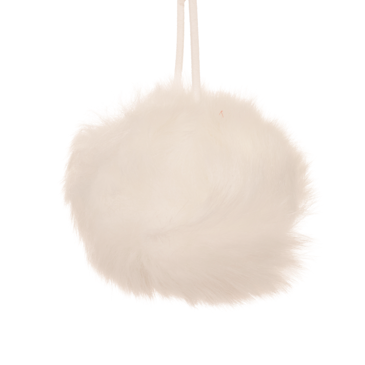 Decoris kerstbal - Pluche