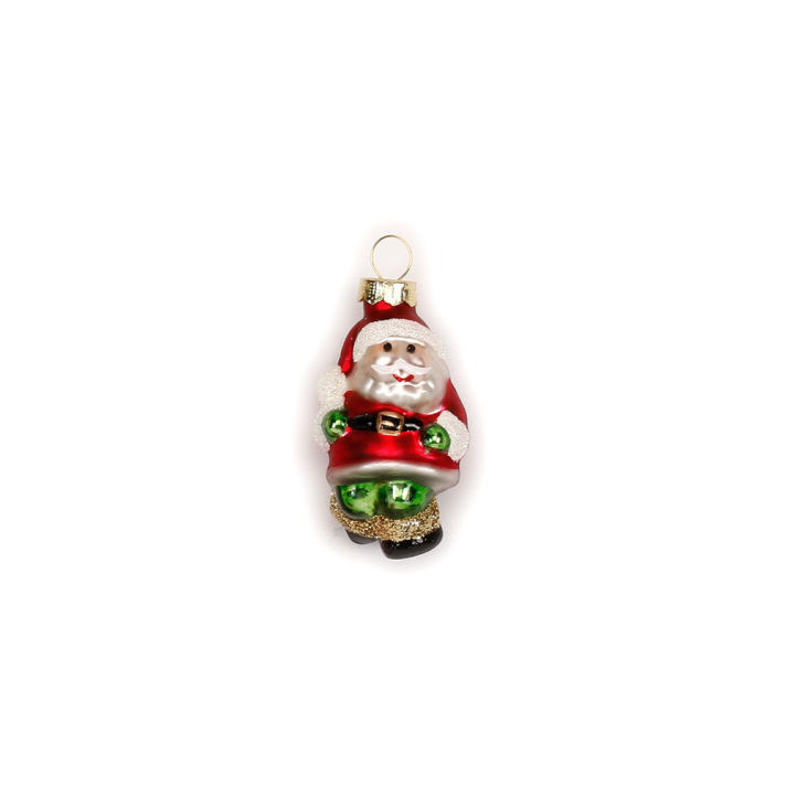 Glazen kerstornament - Mini kerstman - 5,5cm