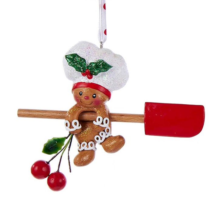 Kurt Adler kerstornament - Gingerbread poppetje met spatel