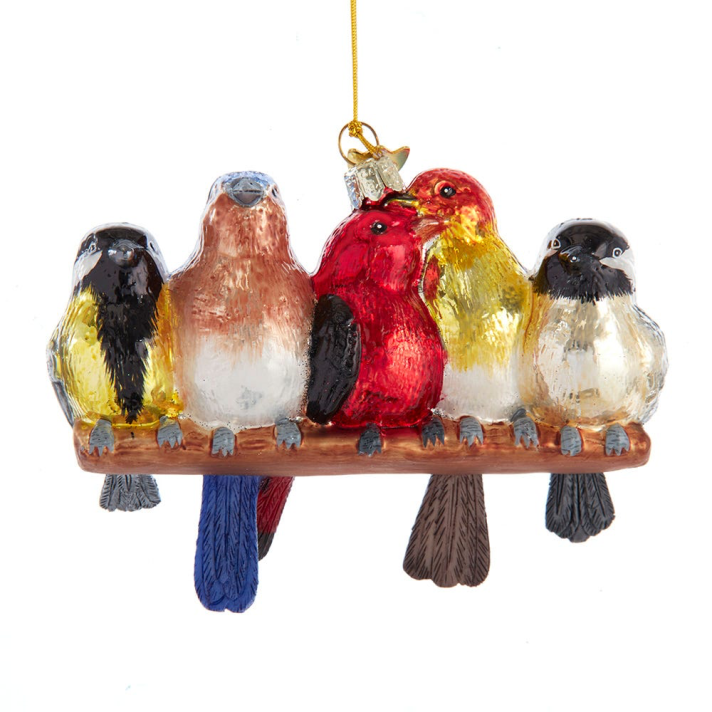 Kurt Adler kerstornament - Vogels op tak