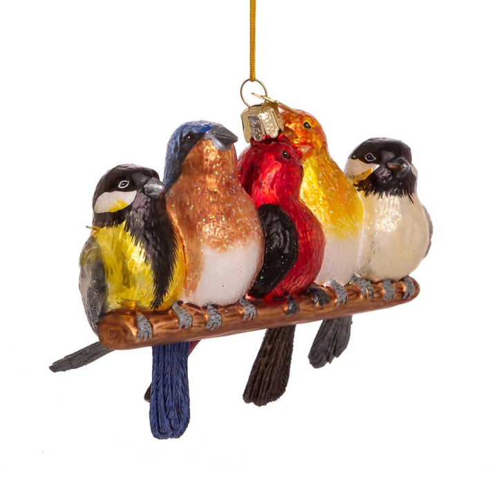 Kurt Adler kerstornament - Vogels op tak
