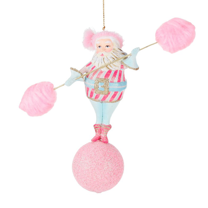 Goodwill kerstornament - Kerstman met suikerspinnen