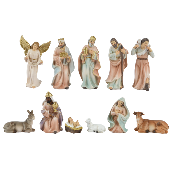 Decoris kerststal - Set van 11