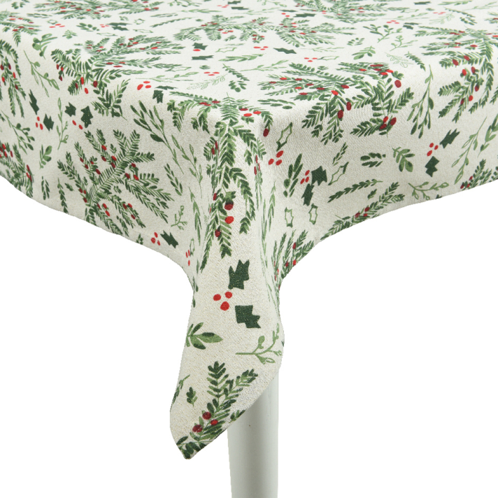 Decoris tafelkleed - Met kersttaken