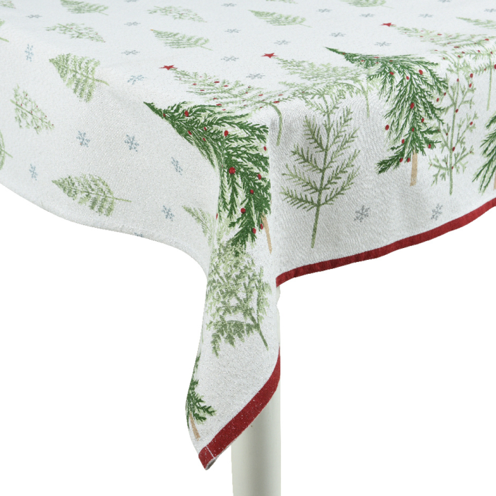 Decoris tafelkleed - Met kerstbomen