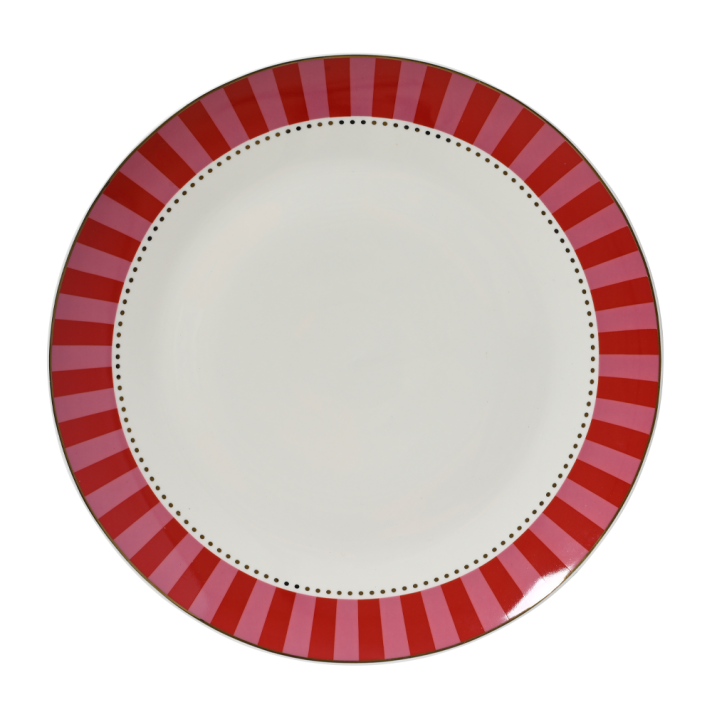 Decoris dinerbord - Met strepen