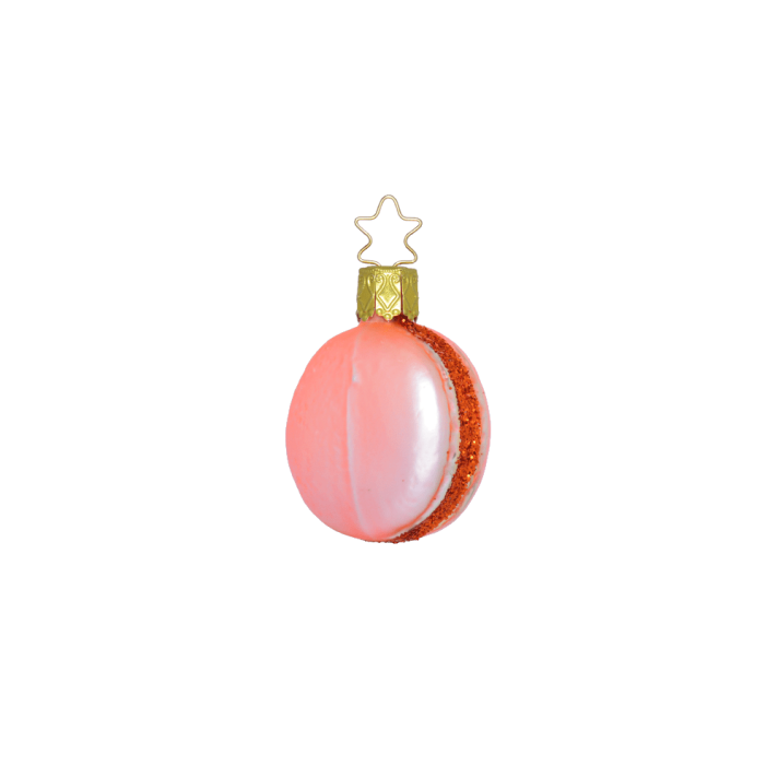 Inge Glas glazen kerstornament - Macaron - Roze